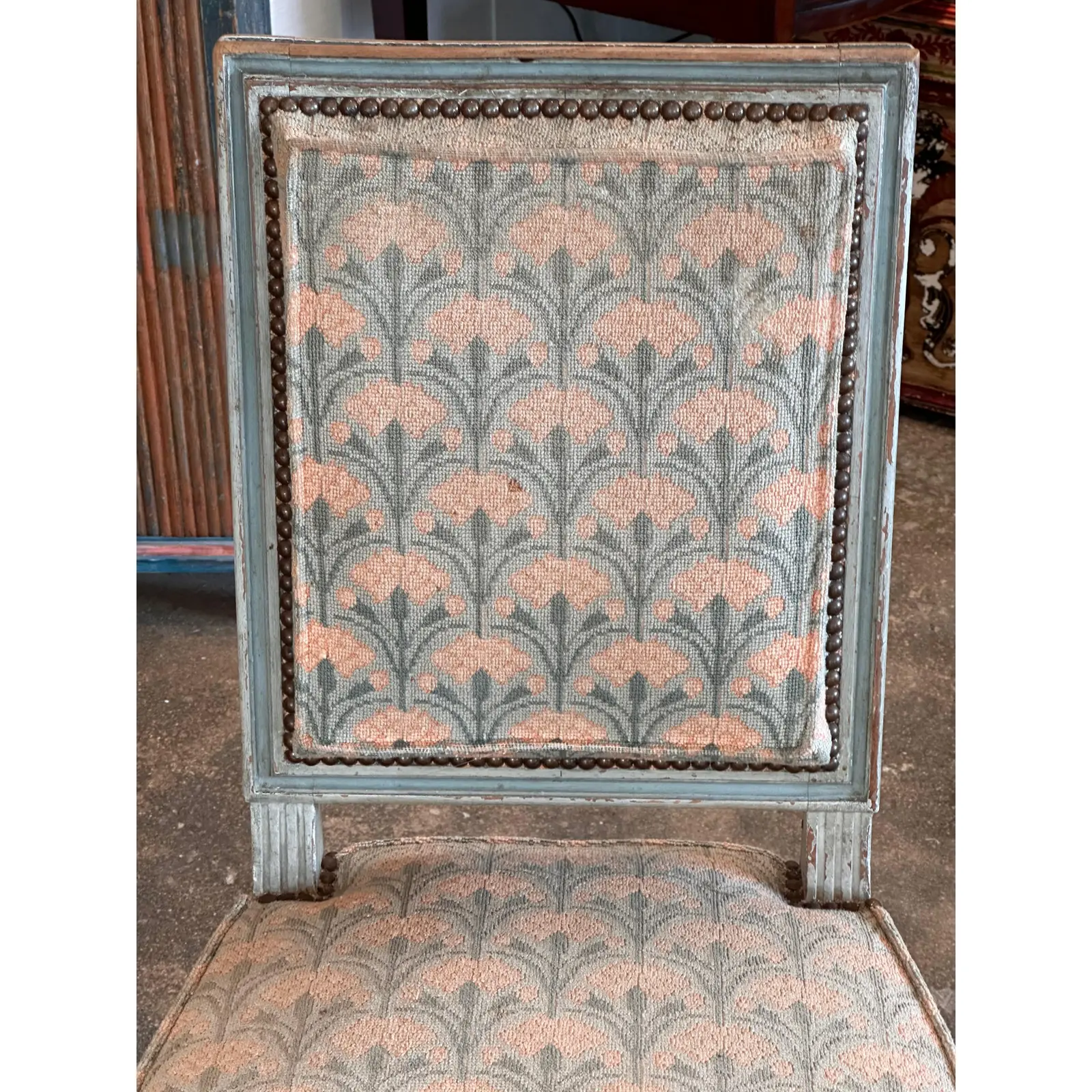 Late 19th Century Pair of Louis XVI Style Painted Arm Chairs - Kenny Ball  Antiques